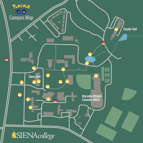 Pokemon Go at Siena Map
