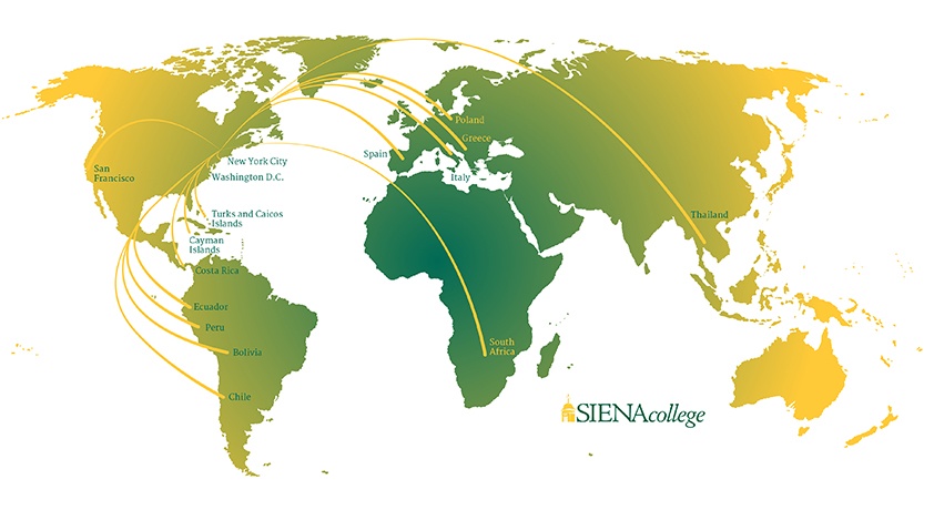 Where are Siena College students this summer?
